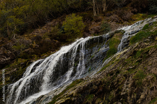 waterfall in the mountains