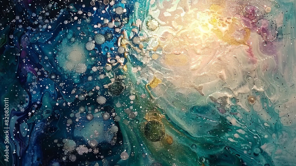 Fototapeta premium Abstract Constellation of Glitter and Light background