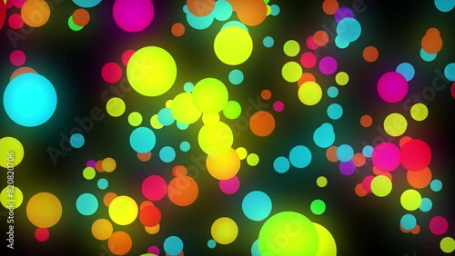 geometric vj abstract pop rotate dot particle background