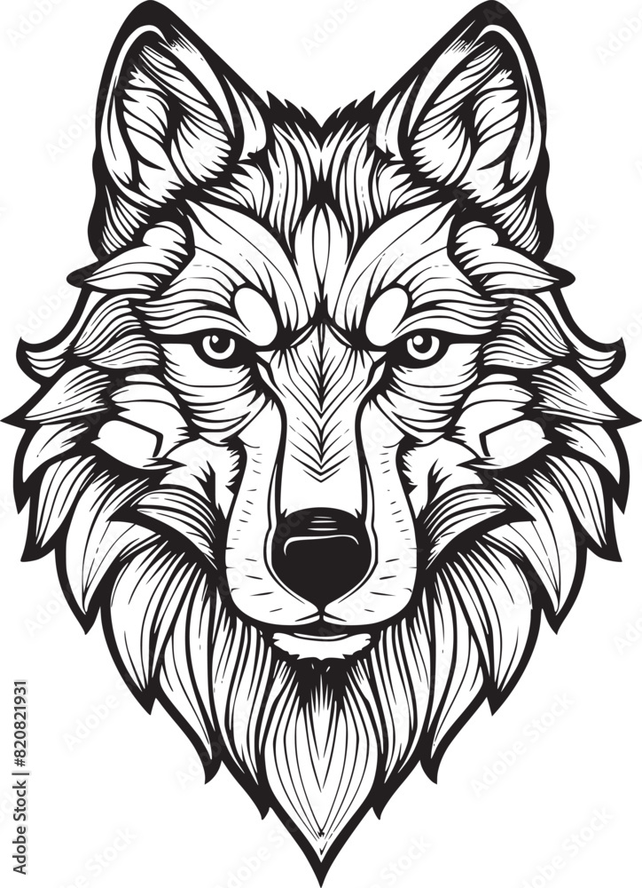 Fototapeta premium Wolf vector illustration