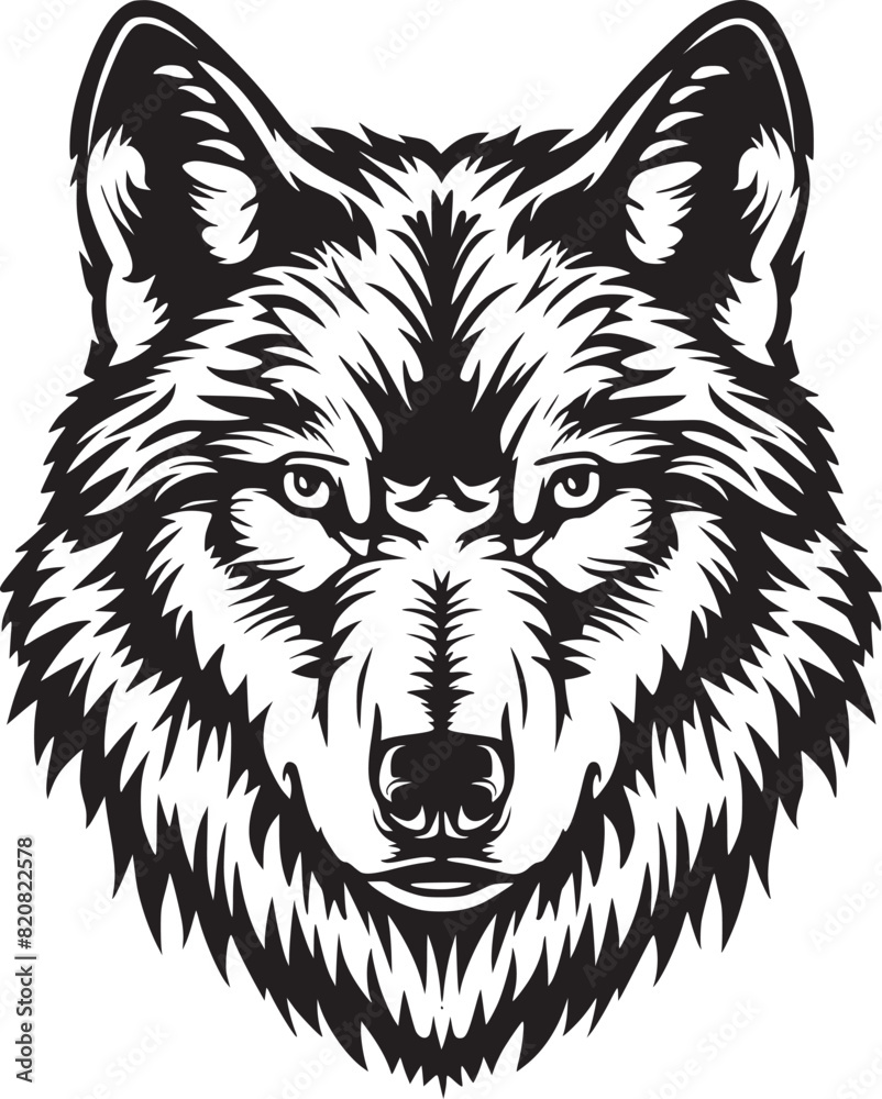 Fototapeta premium Wolf vector illustration