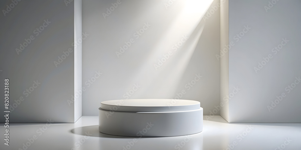 Empty Podium or Pedestal Display with Cylinder Stand on White Background - 3D Rendering. Perfect for: Product Launches, Marketing Campaigns, Trade Shows, Black Friday, Cyber Monday, New Year Sales. Empty Podium or Pedestal Display with Cylinder Stand on White Background - 3D Rendering. Perfect for: Product Launches, Marketing Campaigns, Trade Shows, Black Friday, Cyber Monday, New Year Sales.