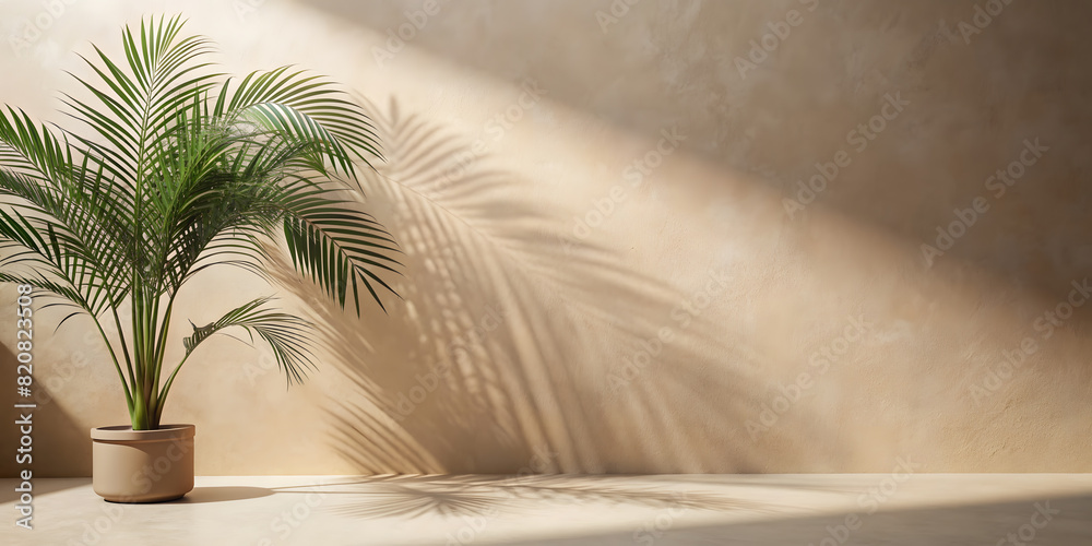 Minimal Product Placement Background with Palm Shadow on Beige Plaster Wall - Luxury Summer Aesthetic. Perfect for: Summer Sales, Interior Design Promotions, Home Decor Events, Luxury Brand Launches. Minimal Product Placement Background with Palm Shadow on Beige Plaster Wall - Luxury Summer Aesthetic. Perfect for: Summer Sales, Interior Design Promotions, Home Decor Events, Luxury Brand Launches.