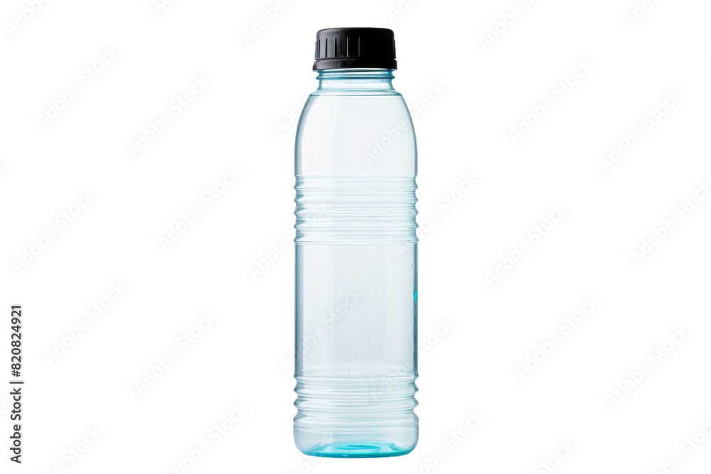 Ethereal Elixir: A Bottle of Purified H2O on a White or Clear Surface PNG Transparent Background. Ethereal Elixir: A Bottle of Purified H2O on a White or Clear Surface PNG Transparent Background.