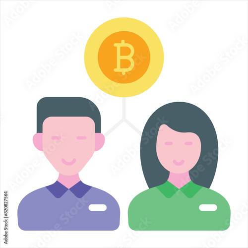 Bitcoin and Cryptocurrency Vector Flat Icons