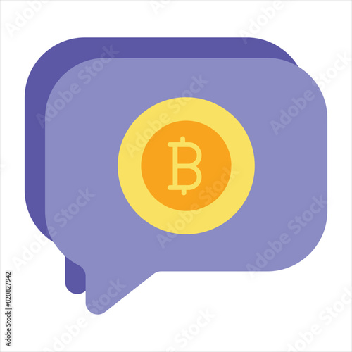 Bitcoin and Cryptocurrency Vector Flat Icons