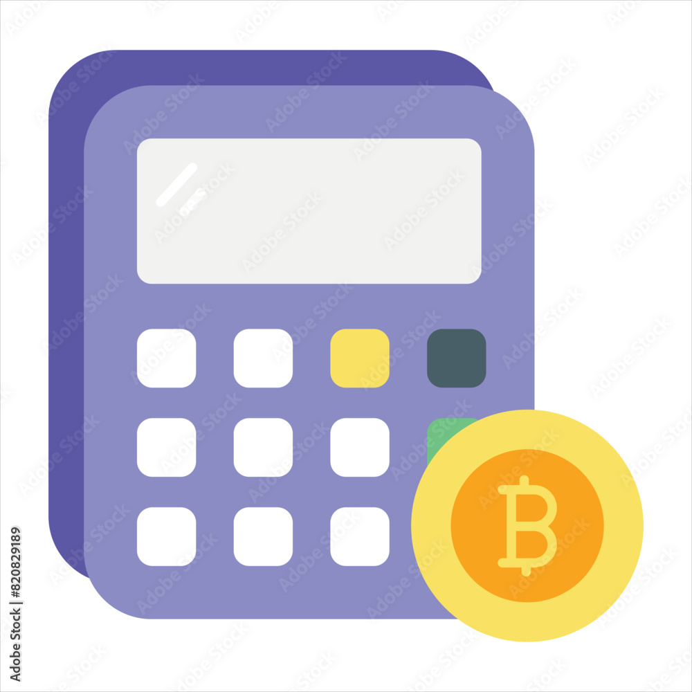 Bitcoin and Cryptocurrency Vector Flat Icons