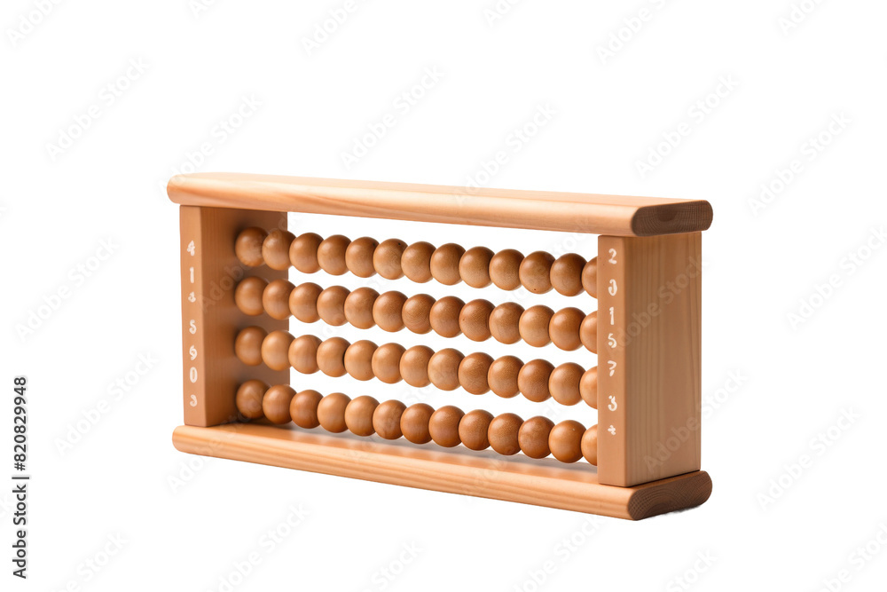 The Timeless Harmony: Wooden Abacus on White on a White or Clear Surface PNG Transparent Background. The Timeless Harmony: Wooden Abacus on White on a White or Clear Surface PNG Transparent Background.