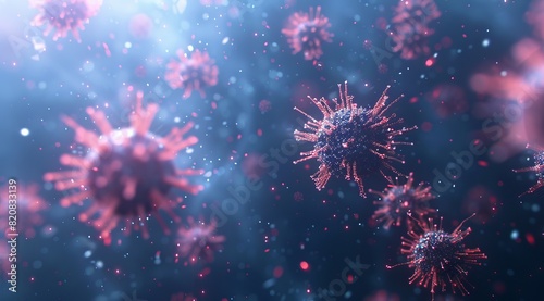 Close-Up of Viruses