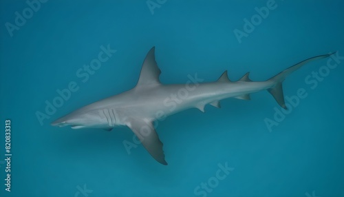 A Hammerhead Shark Swimming In A Spiral Pattern Upscaled 7
