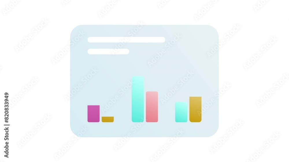 Changing bars business graph chart 4k video Changing bars business graph chart 4k video