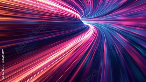 Digital Warp, Abstract Lines and Blur Speed Abstract background