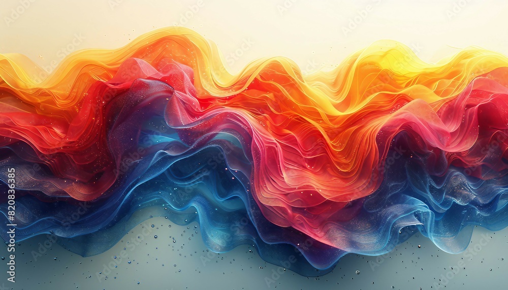 Cash Flow Visualization, visualizing the flow of cash through a business, with colorful streams representing income, expenses, 
