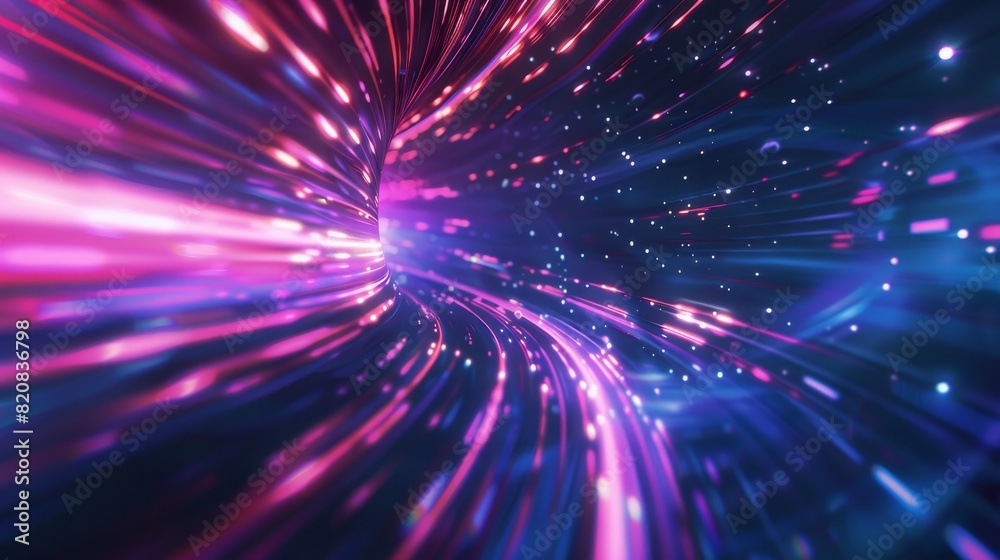 Digital Warp, Abstract Lines and Blur Speed Abstract background