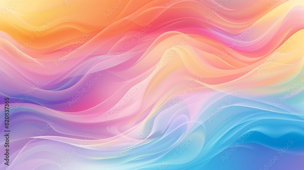 Obraz premium Rainbow Gradient Background with Smooth Blurring