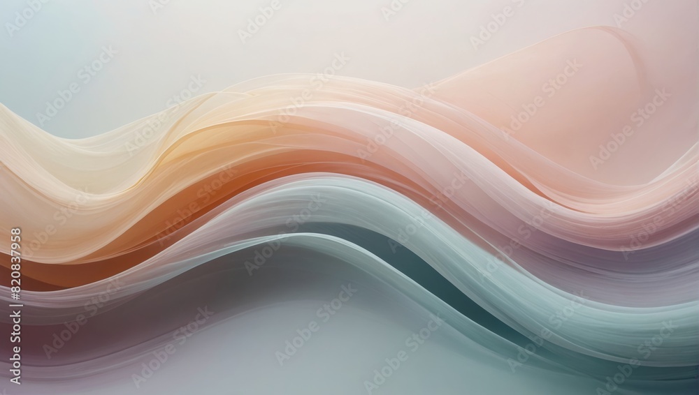 Obraz premium Soft Pastel Serenity: Abstract BackgroundGentle Gradients in Pastel Hues