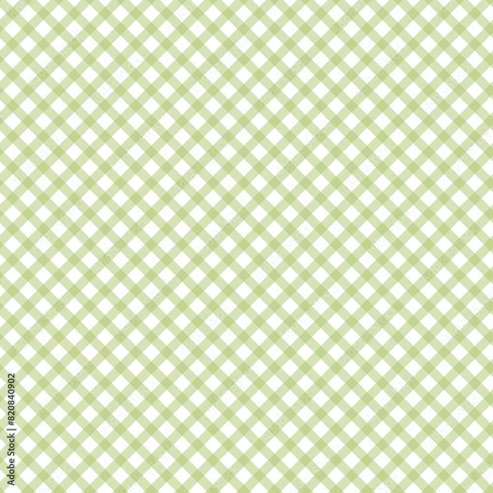 Gingham pattern seamless Plaid repeat in green and white. Design for print, tartan, gift wrap, textiles, checkered background for tablecloth Gingham pattern seamless Plaid repeat in green and white. Design for print, tartan, gift wrap, textiles, checkered background for tablecloth