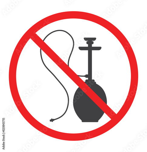 hookah stop sign icon