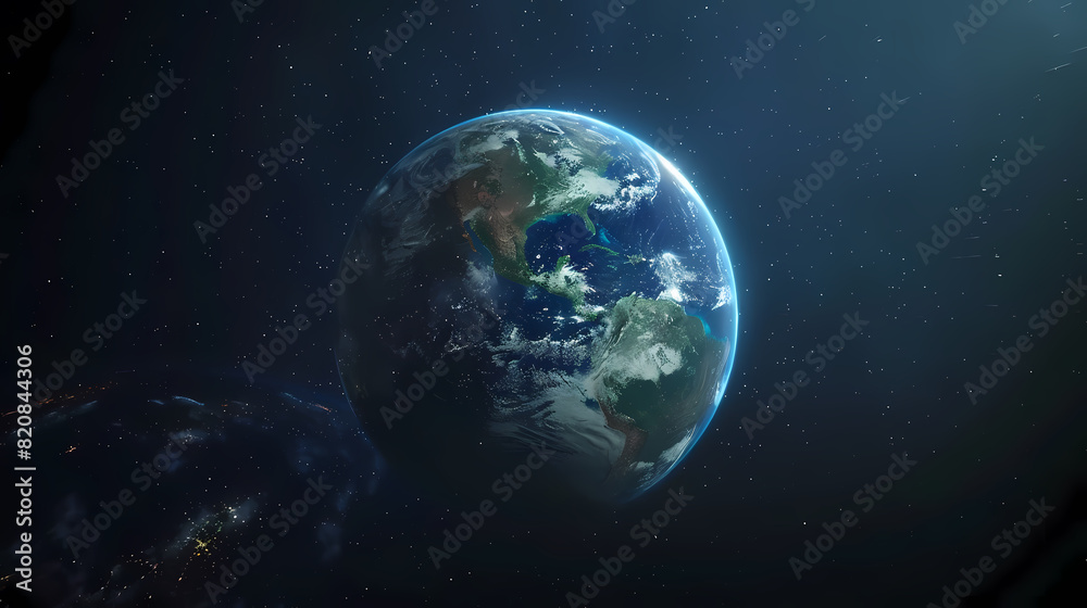 real earth in space