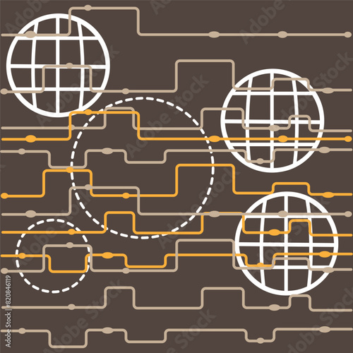 background with globe