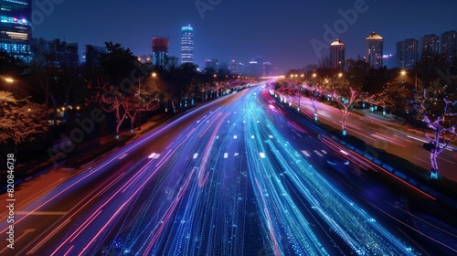 Hyperspeed Highways  Glowing Lines Carry the Power of 5G