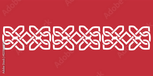 Binding for the frame. Knot. Celtic. Floral. Endless knot.Template for plotter laser cutting (cnc), wood carving, paper cutting, metal engraving or printing.
