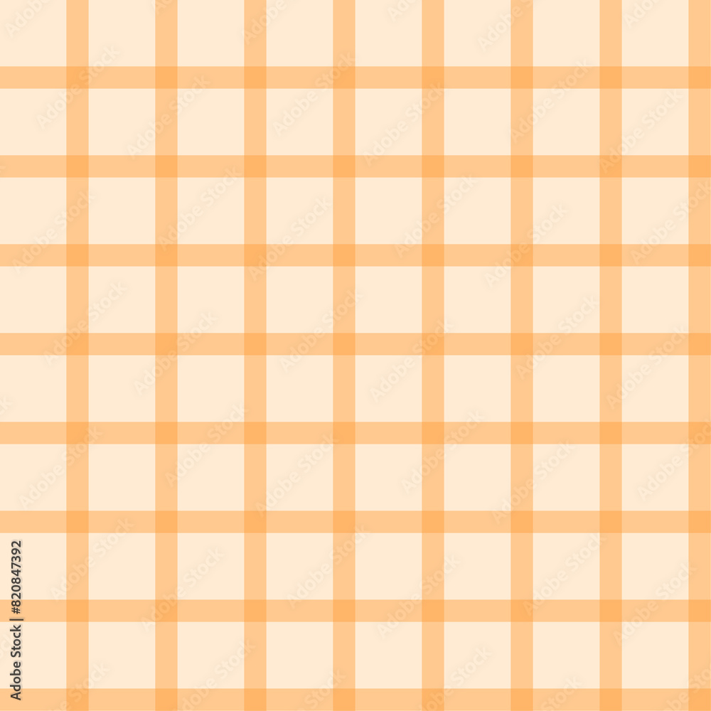 Gingham pattern seamless Plaid repeat in peach.Design for print, tartan, gift wrap, textiles, checkered background for tablecloth Gingham pattern seamless Plaid repeat in peach.Design for print, tartan, gift wrap, textiles, checkered background for tablecloth