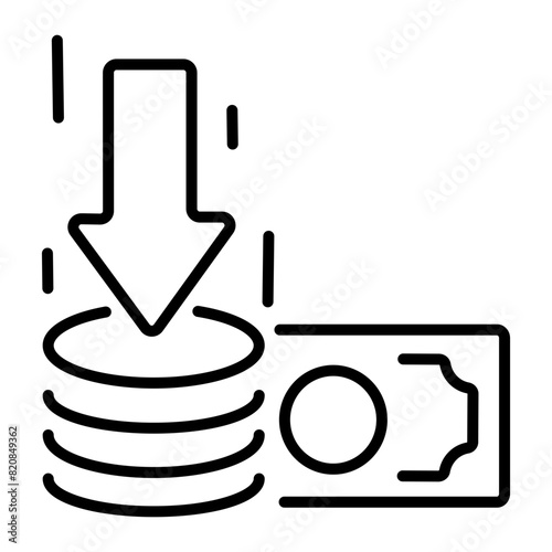 Easy to edit line icon of low price 