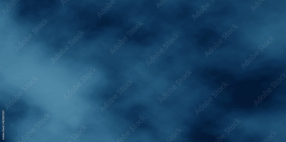 Obraz premium Abstract blue background with spotlight border and watercolor painted old grunge or smoke texture. blue wall, stone texture for the background. Beautiful blue watercolor grunge.