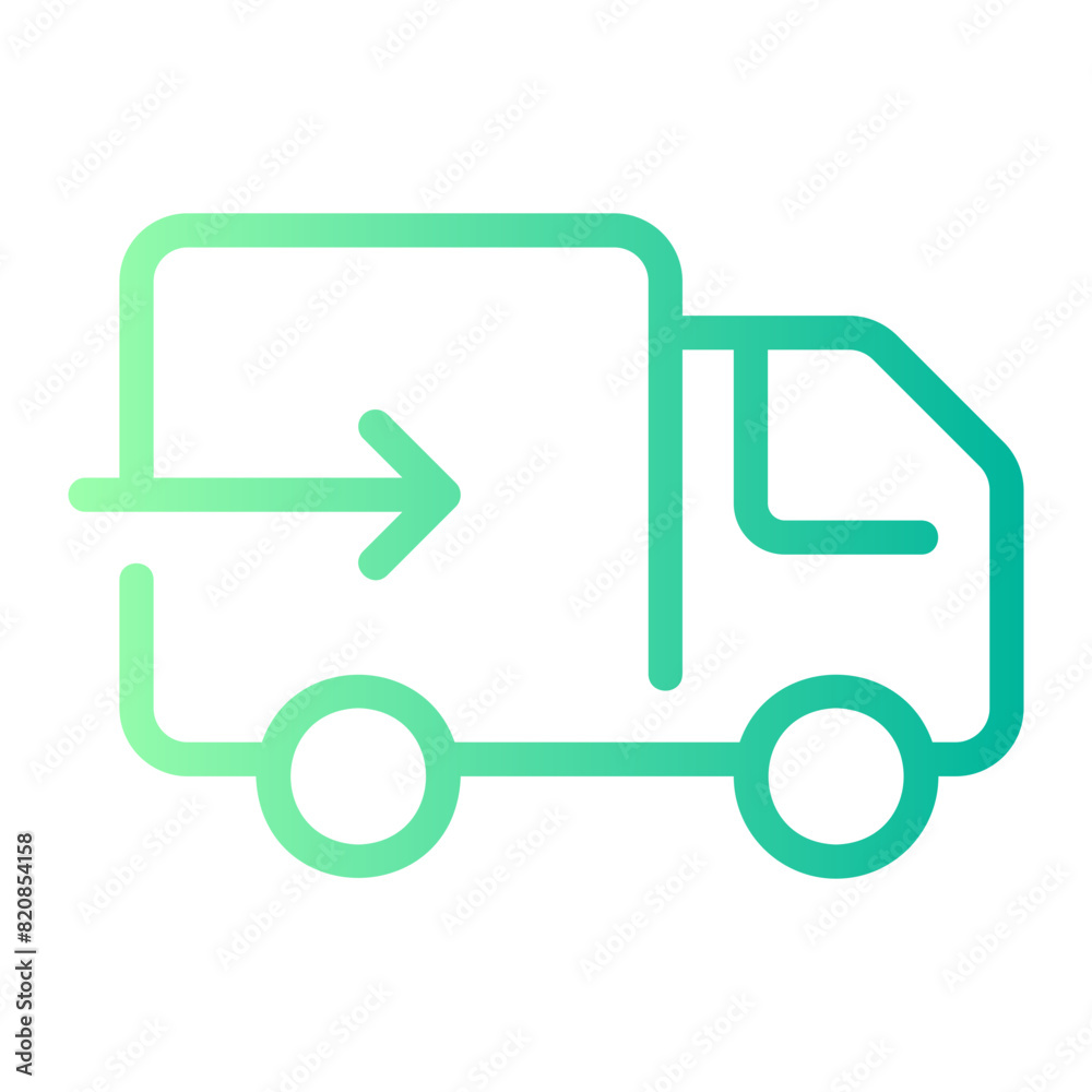 delivery truck gradient icon delivery truck gradient icon