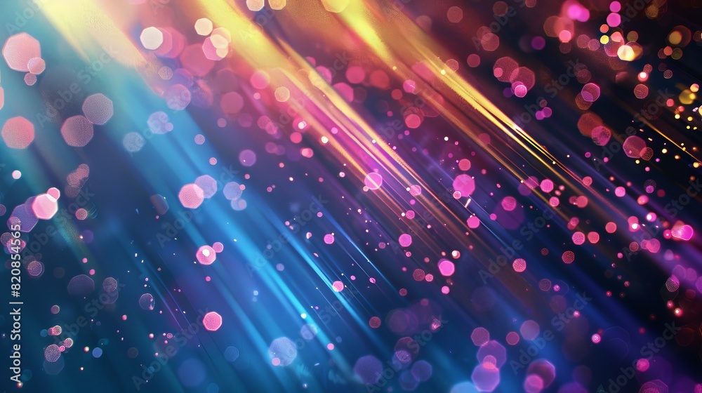 Abstract Lines Shimmer with Light and Bokeh Dreamy Glow Abstract Lines Shimmer with Light and Bokeh Dreamy Glow