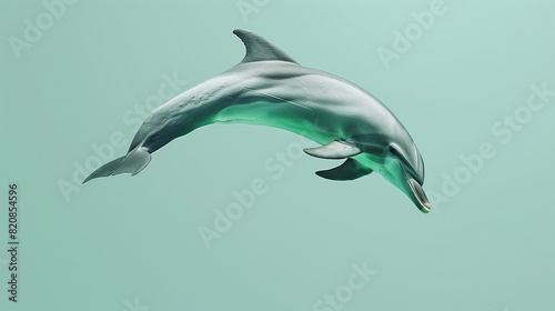 Leaping Dolphin With Open Mouth