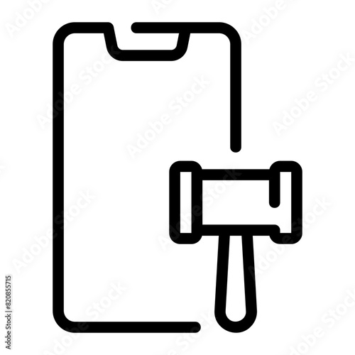 online bid line icon