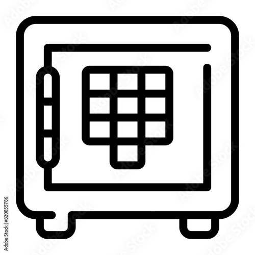 safebox line icon