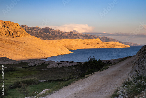 sunset in the mountains
