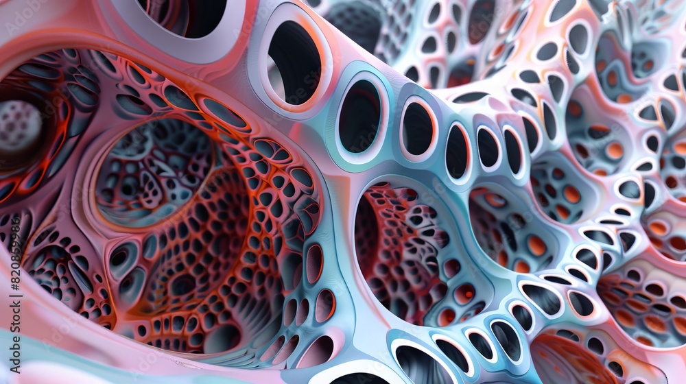 Repeating Shapes Form a Hypnotic Pattern