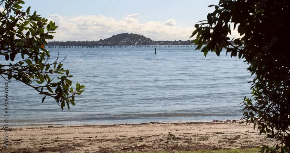 view from Okahu Bay Beach, New Zealand, may, view from Okahu Bay Beach, New Zealand, may,