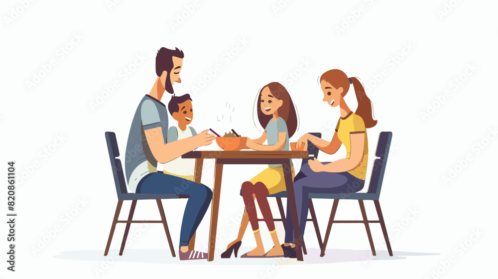 Happy homosexual family spending time together vector