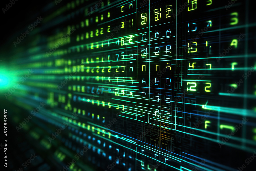 Generative ai on theme of digital data in computer memory for design natural abstract background Generative ai on theme of digital data in computer memory for design natural abstract background