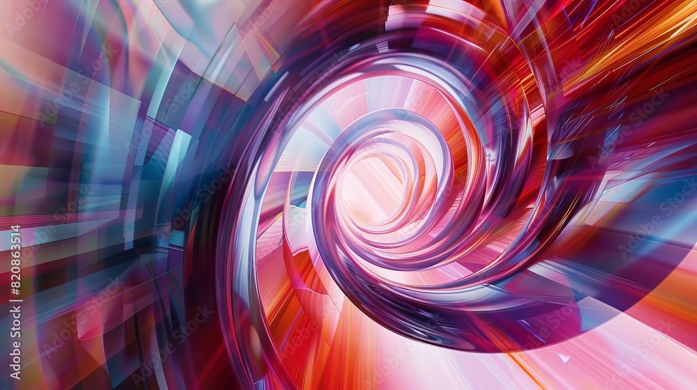 Obraz premium Abstract Lines and Geometric Shapes Time Accelerates Abstract background