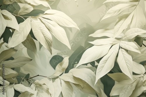 leaves greenish color, natural background.