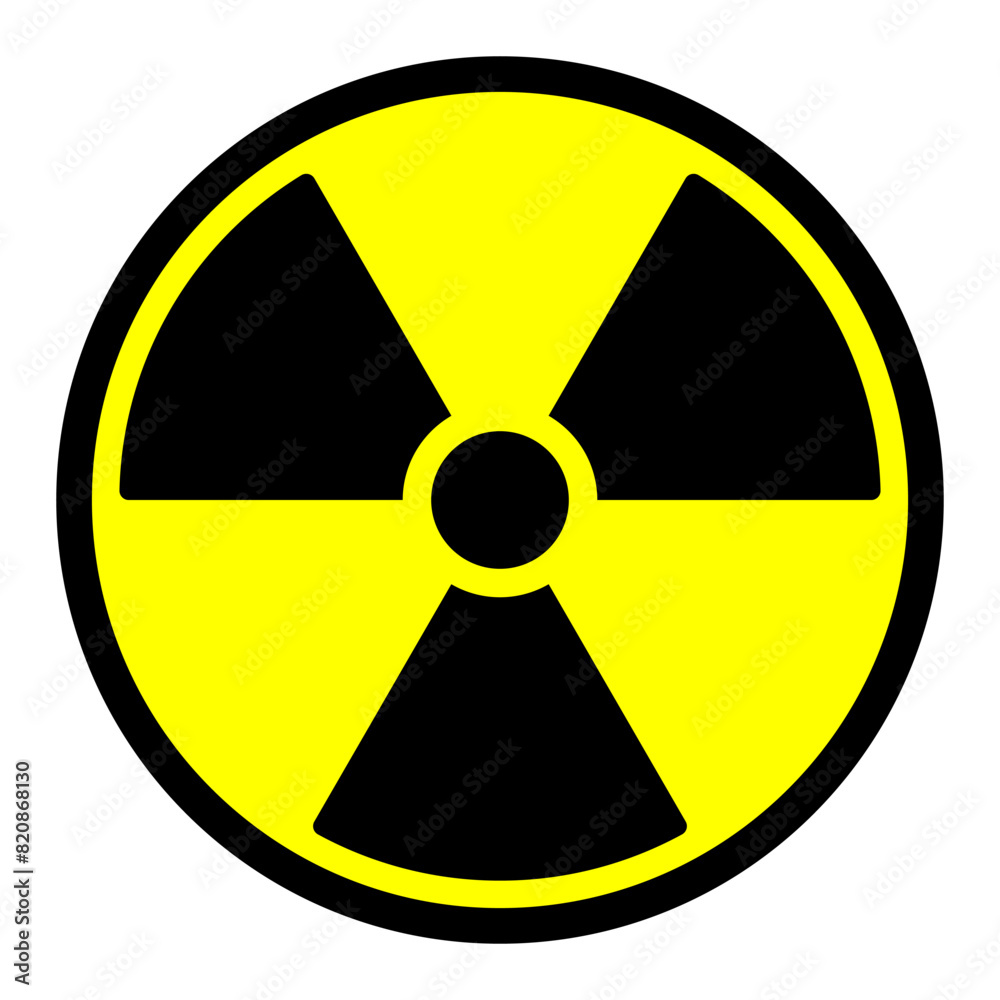 Radioactive icon symbol. Vector illustration Radioactive icon symbol. Vector illustration