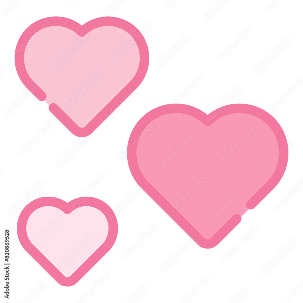 Heart Icon in Filled Line Style