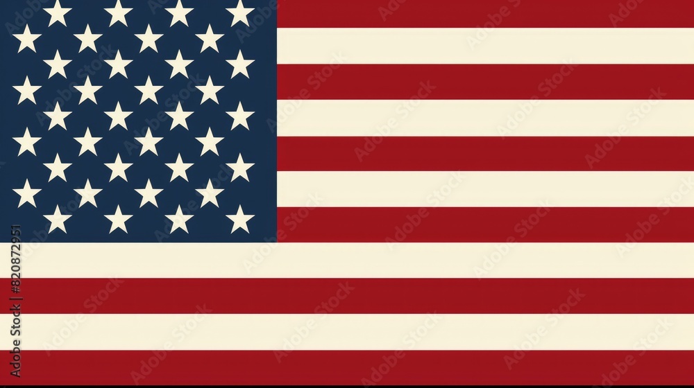 Fototapeta premium Representation of the USA flag for us national loyalty day celebration American veterans day concept