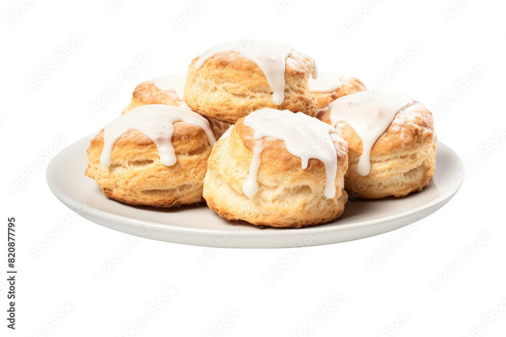 Enchanted Scones Floating on a Dreamy Cloud of Icing on Transparent PNG Background... Enchanted Scones Floating on a Dreamy Cloud of Icing on Transparent PNG Background...