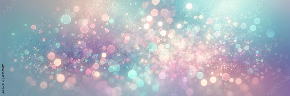 Obraz premium abstract blur bokeh banner background in pastel tones