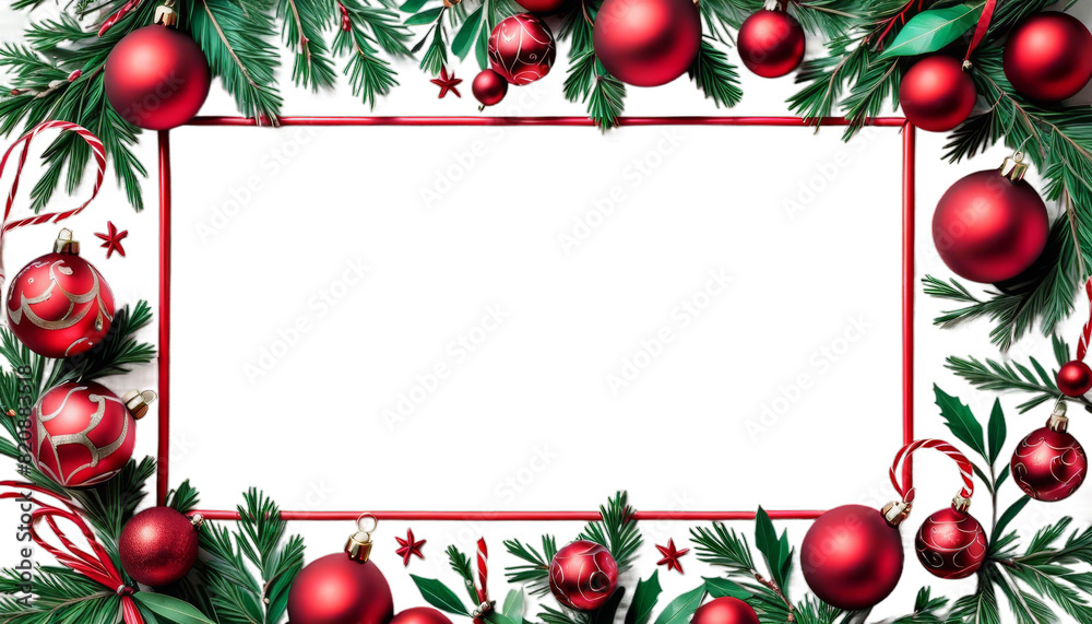 season minimalist copyspace december christmas frame drawn traditional red style edge holiday border cartoon decoration design decor doodle ornaments empty hand simple winter green xmas page garland