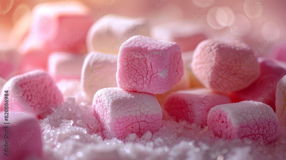 Pink and White Marshmallows