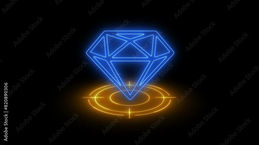 Growth value, increasing value added to business product and service. Business and finance growth concept. Glowing neon line of daimond on target isolated on transparent background. Growth value, increasing value added to business product and service. Business and finance growth concept. Glowing neon line of daimond on target isolated on transparent background.