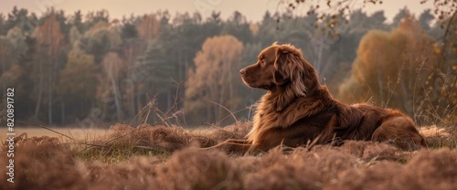 The Warm Hues Of A Brown Dog Come To Life, Its Coat Shining With Vitality And Its Demeanor Radiating Friendly Energy, Standard Picture Mode